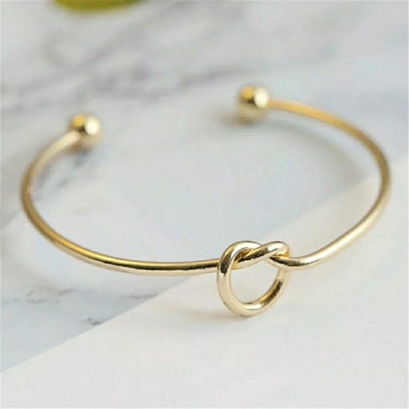 Exclusively Fancy Jewelry - 🎉HOST PICK🎉 Gold Love Knot Bangle Bracelet